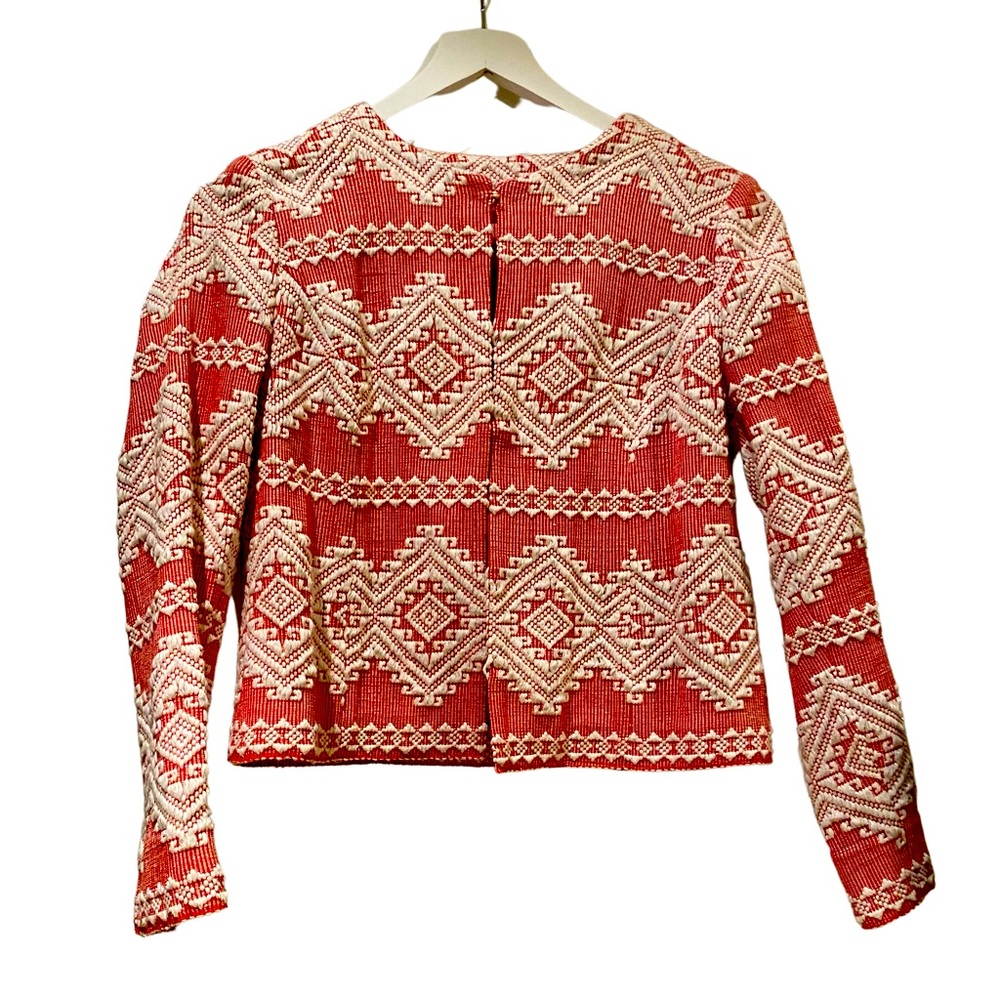 Mestiza Red Embellished Bolero Jacket
